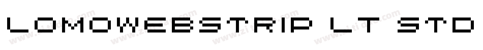 LomoWebStrip LT Std 6字体转换